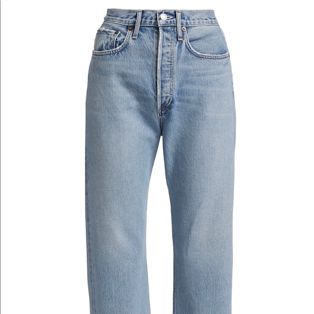 AGOLDE
90s Cropped Mid-Rise Jeans in Replica